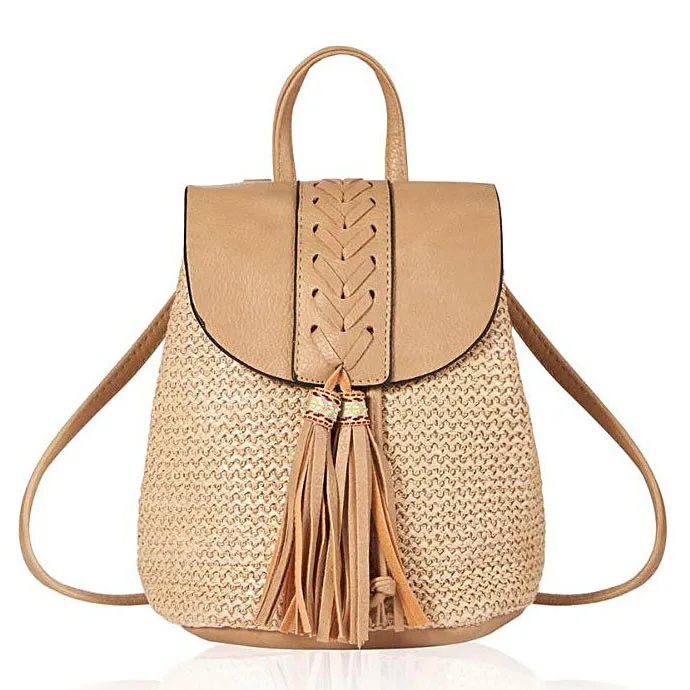 2021 factory custom straw bag supply new style dark brown straw bag beach lady backpack woven straw bag, Khaki beige brown/ customized
2021 factory custom straw bag supply new style dark brown straw bag beach lady backpack woven straw bag, Khaki beige brown/ customized