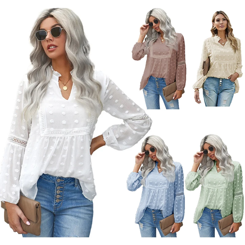 Casual Long Sleeve Summer Blouse Tops White Ladies Plus Size Women's Blouse & Shirts, 7 colors available
Casual Long Sleeve Summer Blouse Tops White Ladies Plus Size Women's Blouse & Shirts, 7 colors available