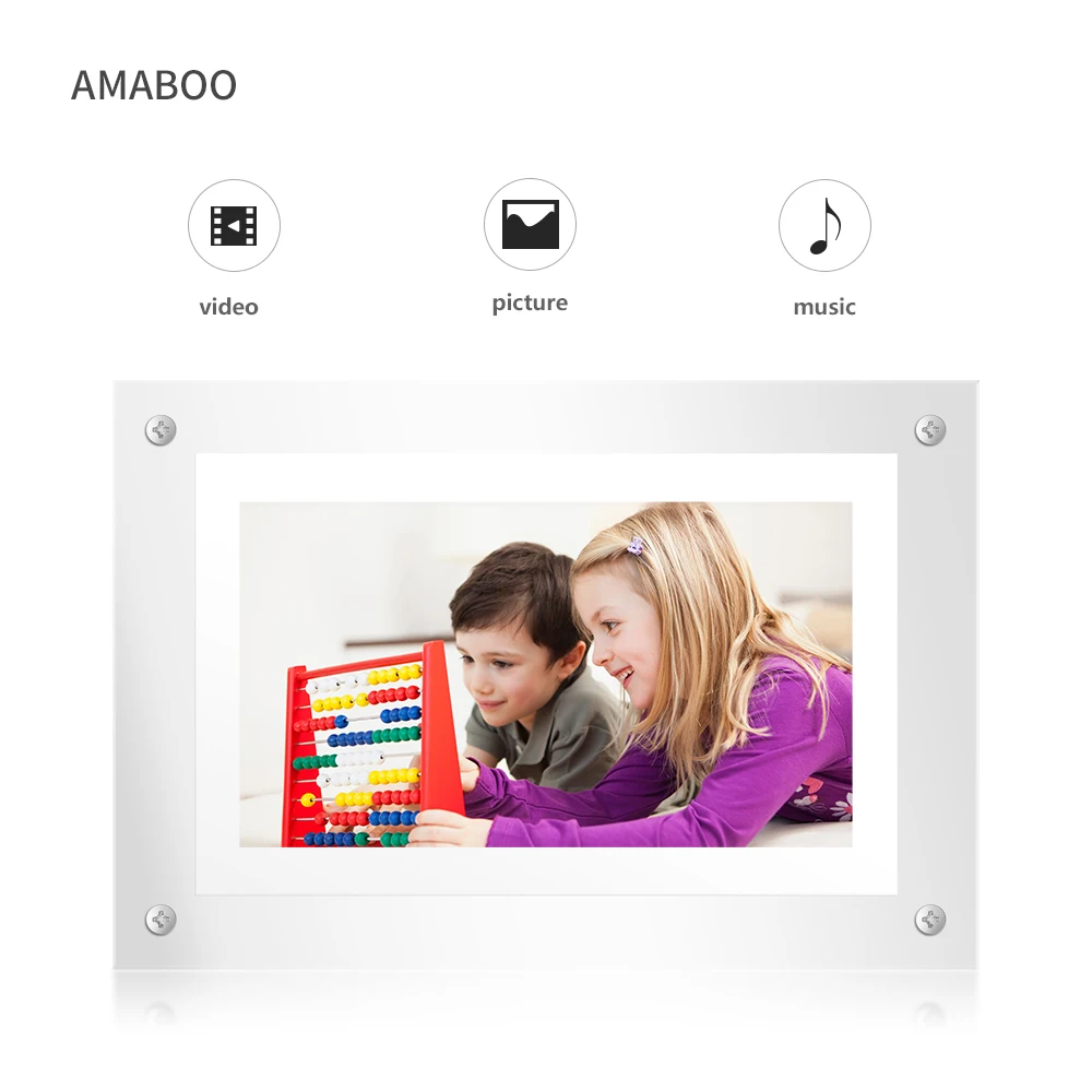 New sign download free mp3 mp4 7 inch Lcd gif acrylic digital photo frame, Black white
New sign download free mp3 mp4 7 inch Lcd gif acrylic digital photo frame, Black white
