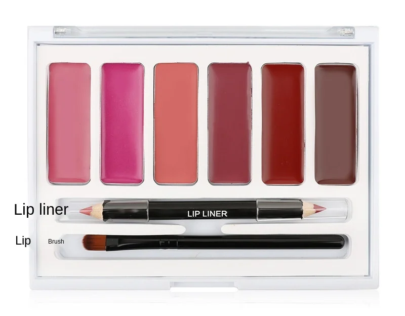 6 Colors High Quality Private Brand OEM Long Lasting Matte Velvet Lipstick Pallet with Brush
6 Colors High Quality Private Brand OEM Long Lasting Matte Velvet Lipstick Pallet with Brush