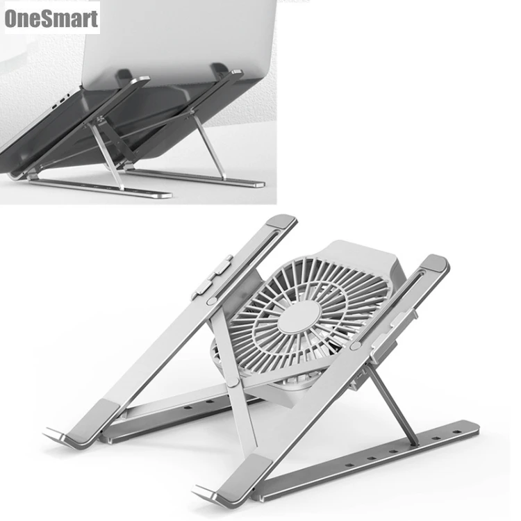 Wholesale Portable Adjustable Laptop Stand Desktop Lifting Height Folding Aluminum laptop stand with fan
Wholesale Portable Adjustable Laptop Stand Desktop Lifting Height Folding Aluminum laptop stand with fan