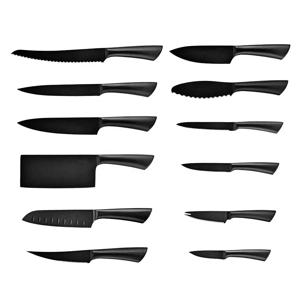Konoll Black Non-stick Coating knives Hollow Handle12pcs Steel Kitchen Knife Set color knife set in bulk packing best quality
Konoll Black Non-stick Coating knives Hollow Handle12pcs Steel Kitchen Knife Set color knife set in bulk packing best quality