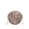 2019 New Small Crowdsourcing Female Hyun-A Kim With Woven Women'S Bags Ins Fashion Korean Pearl Woven Small Round Bag