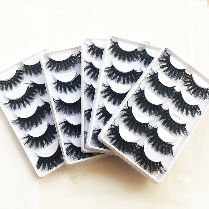 5 pairs 25mm false eyelashes long fluffy faux mink eyelash multipack silk lashes with eyelash paper packaging
5 pairs 25mm false eyelashes long fluffy faux mink eyelash multipack silk lashes with eyelash paper packaging