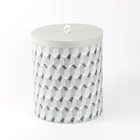 Small Kraft Paper Round Shaped Cylinder Box Mini Candy Storage Craft Cardboard Suitcase Doll House Package for Toy Gift