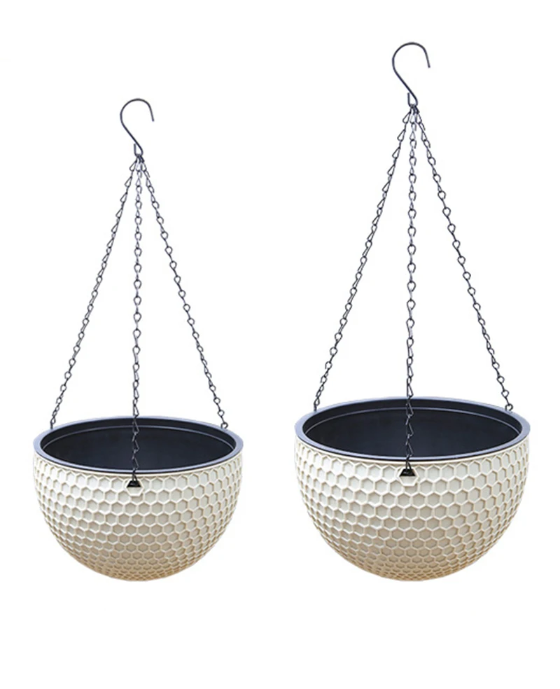 3-Pack Assorted Sizes PP Hanging Baskets Planters indoor Outdoor Plant Flower Hanging Pots with Drainer and Hanging Chain
3-Pack Assorted Sizes PP Hanging Baskets Planters indoor Outdoor Plant Flower Hanging Pots with Drainer and Hanging Chain