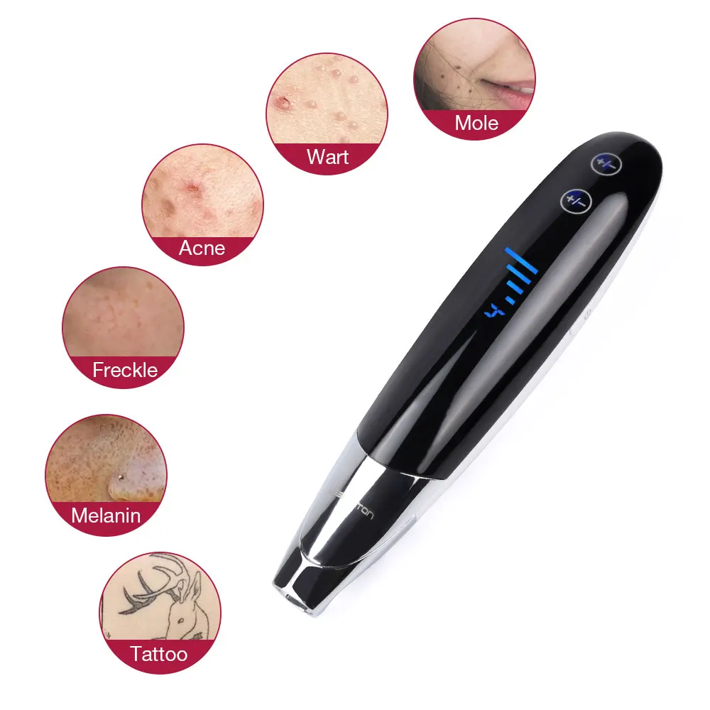

Lescolton Picosecond Laser Pen Light Therapy Tattoo Scar Mole Freckle Removal Dark Spot Remover Machine Skin Care Beauty Device, Black