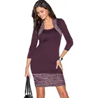 Breathable Women's slim body knit long sleeves t skirt low collar maxi dress for girls