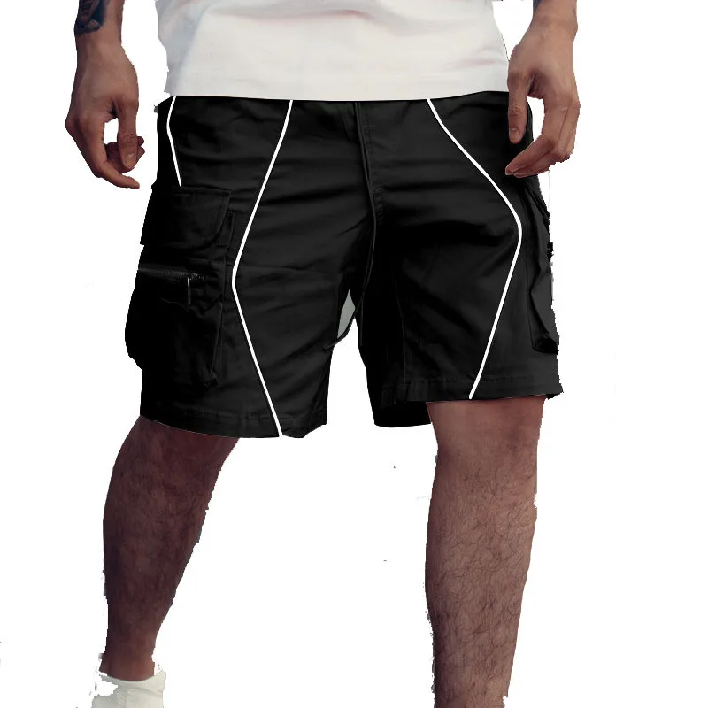 Men's Breathable Elastic Waist Casual Male beach Shorts outwear sporting gym Joggers men Reflective shorts
Men's Breathable Elastic Waist Casual Male beach Shorts outwear sporting gym Joggers men Reflective shorts