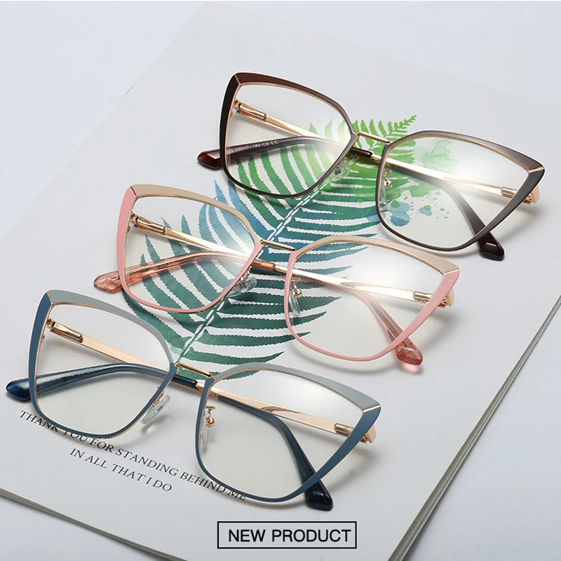 Metal Fashion Cat Eye Specs Eyeglasses Frames for Women Optical Frame Demo Lens Ready Stock Stainless Customized
Metal Fashion Cat Eye Specs Eyeglasses Frames for Women Optical Frame Demo Lens Ready Stock Stainless Customized