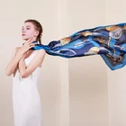 Ladies silk scarf Classic pattern Printed towel Scarf Shawl scarves