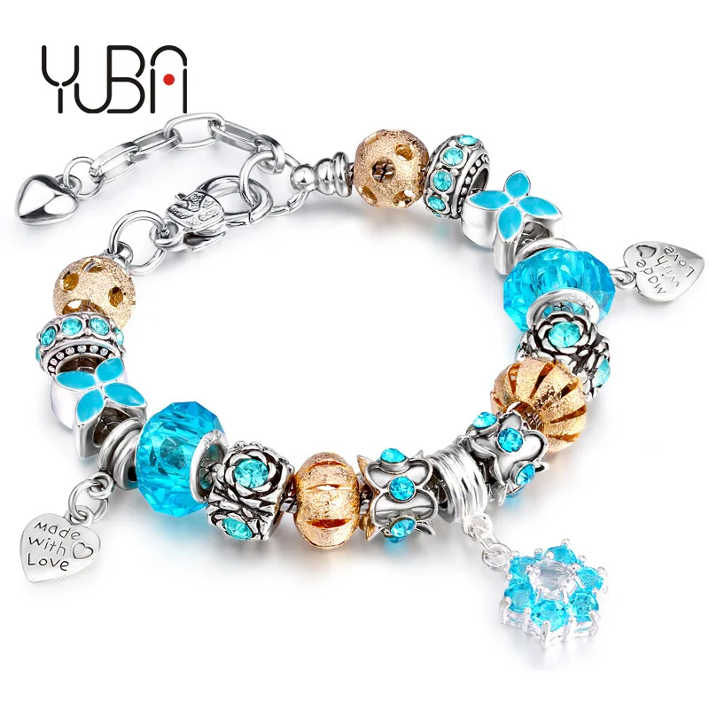 Latest Wholesale Blue Crystal Large Hole Beads Flower Charm Bracelet Multi Color Crystal Beads Heart Letter Bracelet For Gifts
Latest Wholesale Blue Crystal Large Hole Beads Flower Charm Bracelet Multi Color Crystal Beads Heart Letter Bracelet For Gifts