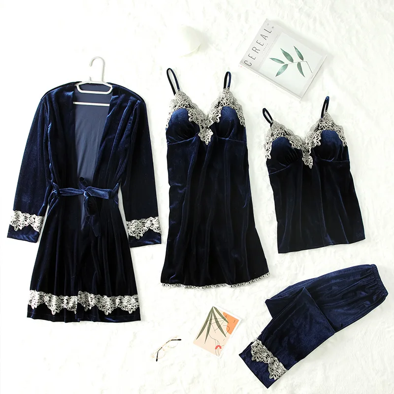 Solid Color Women's Pajamas Nightgown Velvet Sleepwear Set Pajamas bath robes For Home Life, Customized color
Solid Color Women's Pajamas Nightgown Velvet Sleepwear Set Pajamas bath robes For Home Life, Customized color