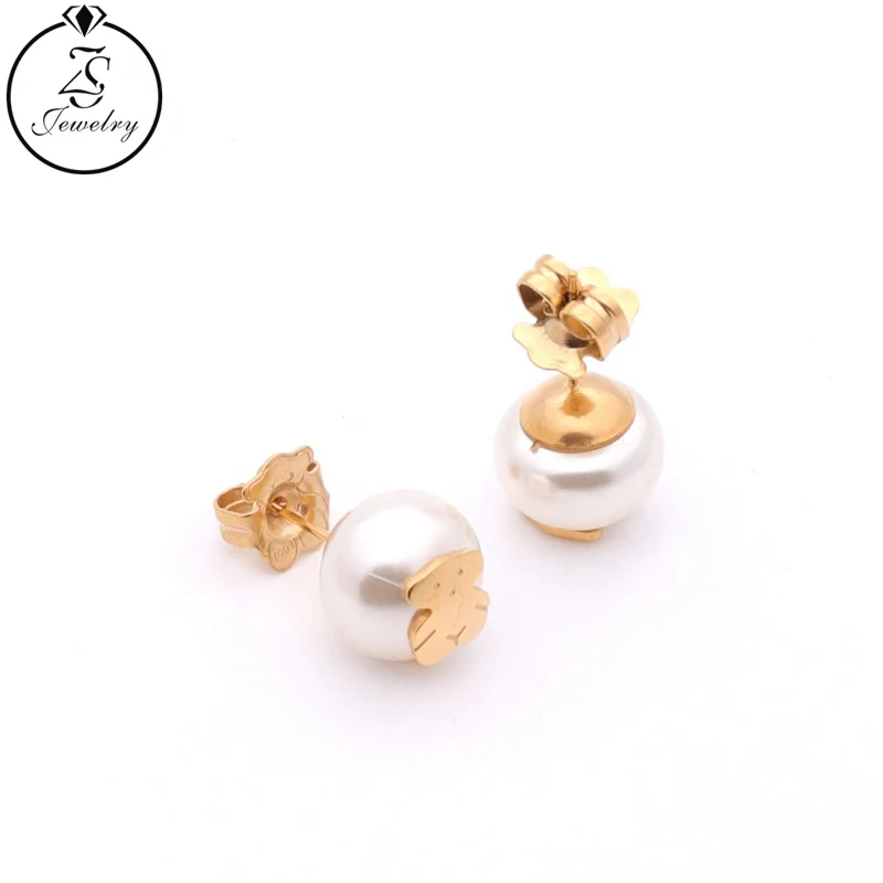 Gold Plated Pearl EarringFashionable Jewelry Pearl And Animal Earrings Stainless Steel Female Earrings
Gold Plated Pearl EarringFashionable Jewelry Pearl And Animal Earrings Stainless Steel Female Earrings