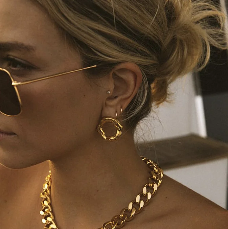 2021 Newest simple tide 925 silver needle earrings 18K Real Gold Plated Drop Dangle Earring for women
2021 Newest simple tide 925 silver needle earrings 18K Real Gold Plated Drop Dangle Earring for women