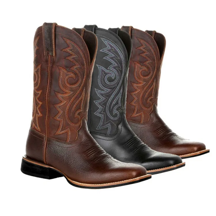 Personality Botas Big Size Western Cowboy Boots with Embroidered 7 CM Leather Sole Horse Riding Men' s Boot, 2 colors
Personality Botas Big Size Western Cowboy Boots with Embroidered 7 CM Leather Sole Horse Riding Men' s Boot, 2 colors