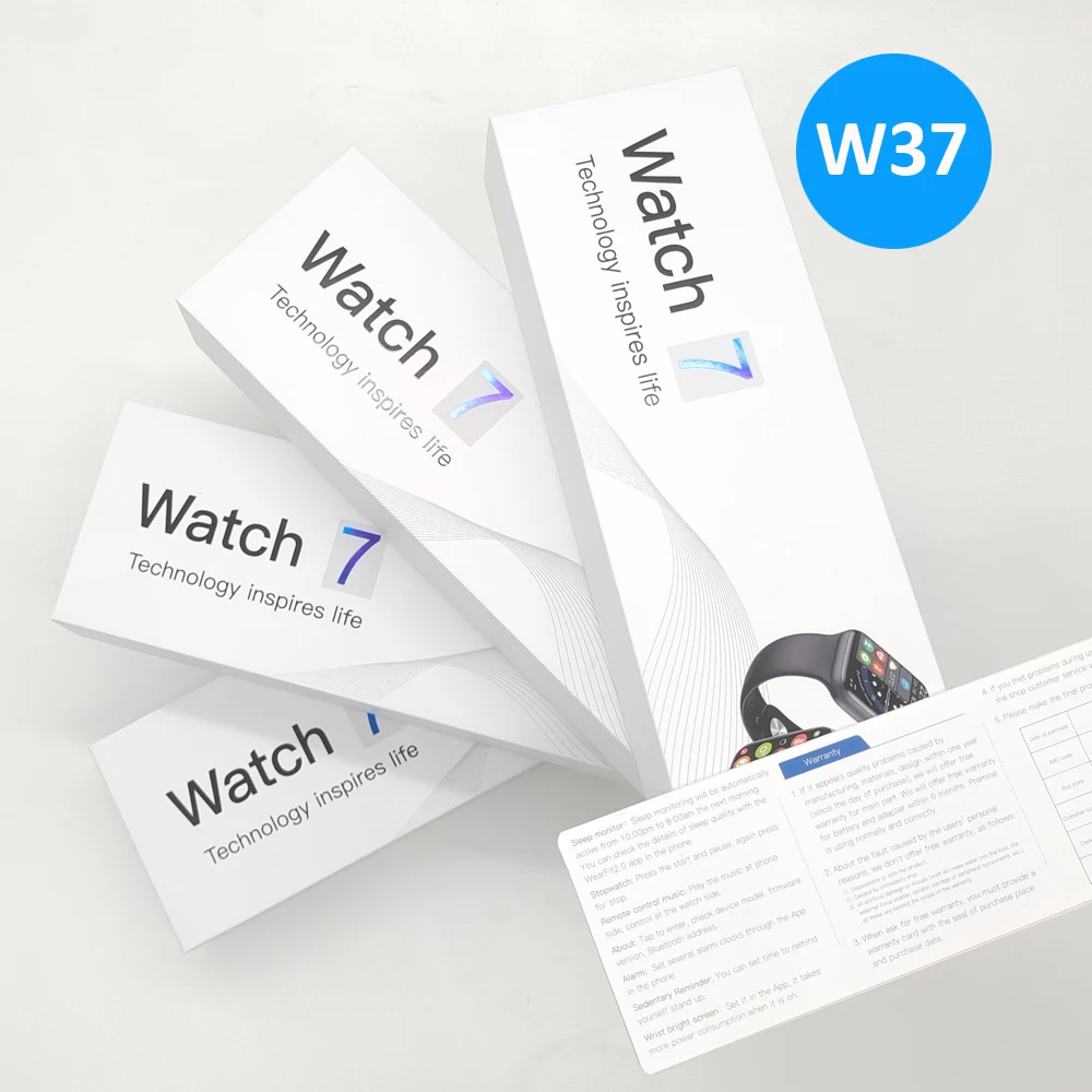 Original IWO W37 Smart Watch 1.75 Inches Full Screen series 7 IP68 waterproof BT call Blood oxygen monitoring watch
Original IWO W37 Smart Watch 1.75 Inches Full Screen series 7 IP68 waterproof BT call Blood oxygen monitoring watch