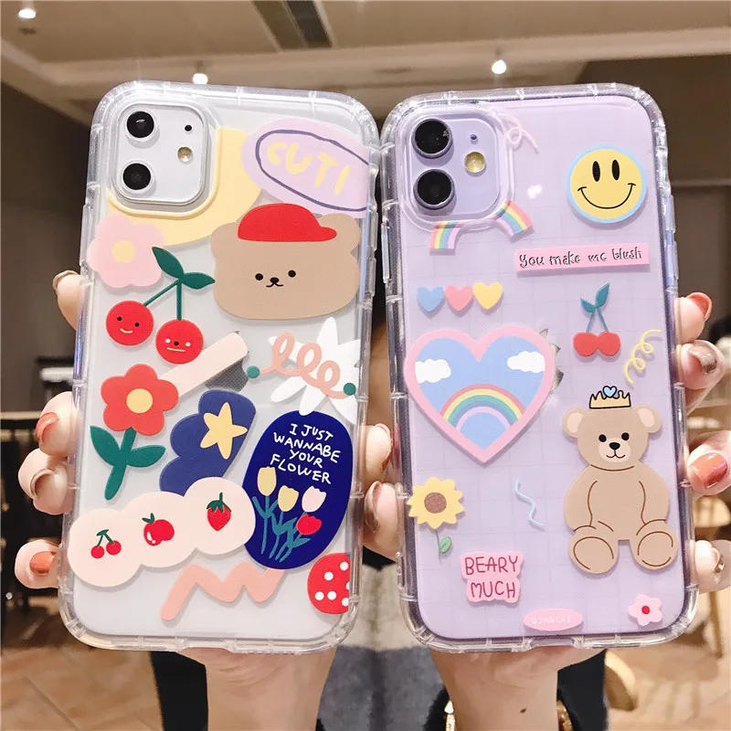 Creative Cute Design Soft Case for iPhone X Case Clear Transparent Silicone Case for iphone 11 pro XS MAX XR X 8 7 pLUS Covers
Creative Cute Design Soft Case for iPhone X Case Clear Transparent Silicone Case for iphone 11 pro XS MAX XR X 8 7 pLUS Covers