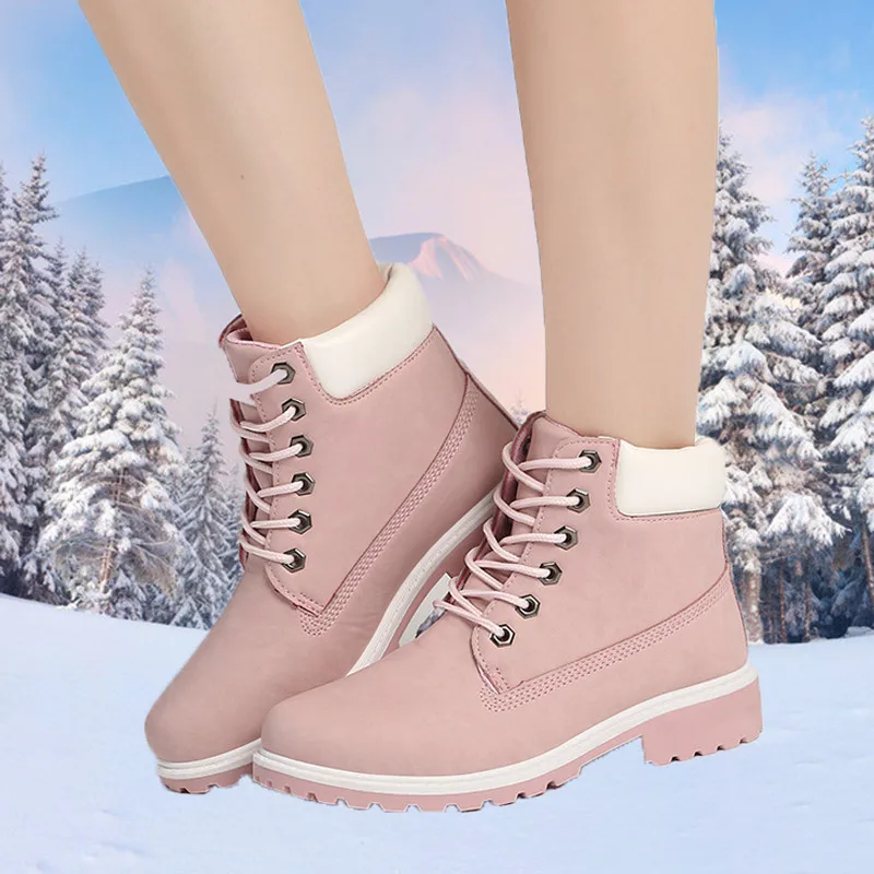 New Winter Women Ankle Snow Boot Leather Fur Wedges Warm Plush Rubber Platform Lace Up Sexy Punk Black Ladies Shoes Botas Mujer, As picture
New Winter Women Ankle Snow Boot Leather Fur Wedges Warm Plush Rubber Platform Lace Up Sexy Punk Black Ladies Shoes Botas Mujer, As picture