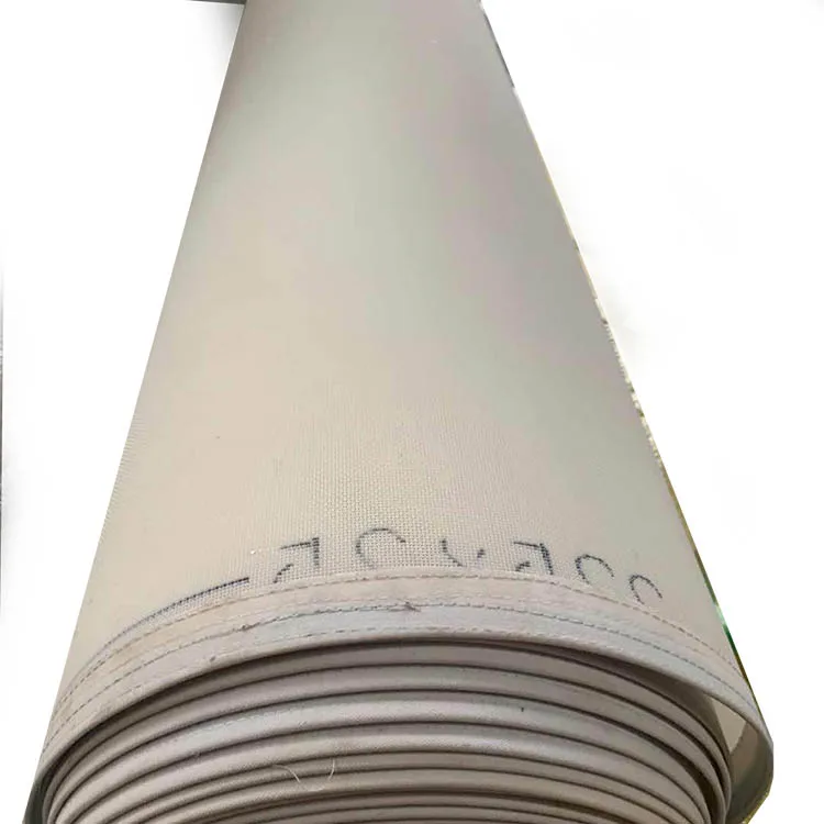 White color Mono filament  Plain Weave polyester conveyor Belt Mesh fabric