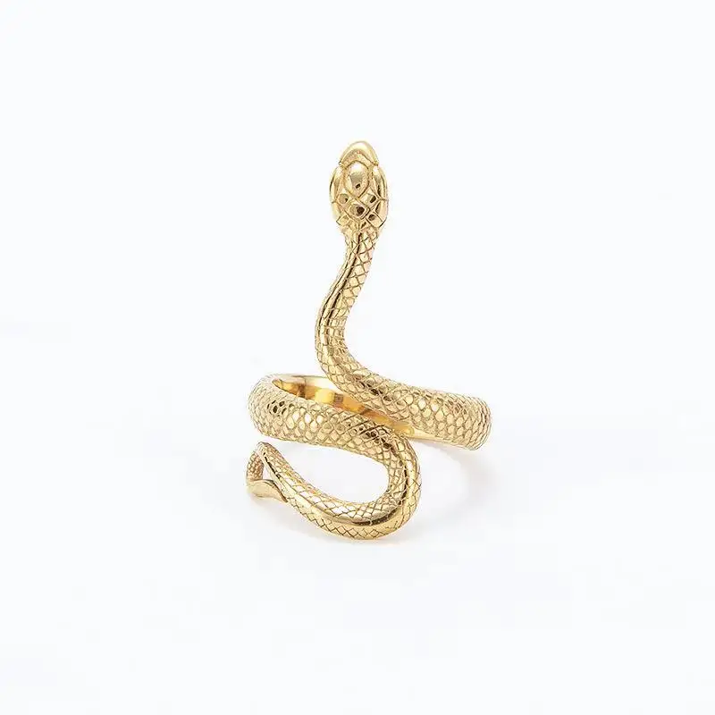 Classic creative retro stainless steel snake men's and women's universal ring manufacturer wholesale
Classic creative retro stainless steel snake men's and women's universal ring manufacturer wholesale