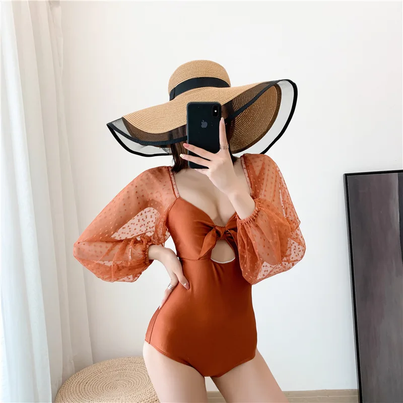 YZ-1035 White Gauze Sexy Long-sleeved Lace Bikini One Piece Sexy Womens Swimsuits
YZ-1035 White Gauze Sexy Long-sleeved Lace Bikini One Piece Sexy Womens Swimsuits