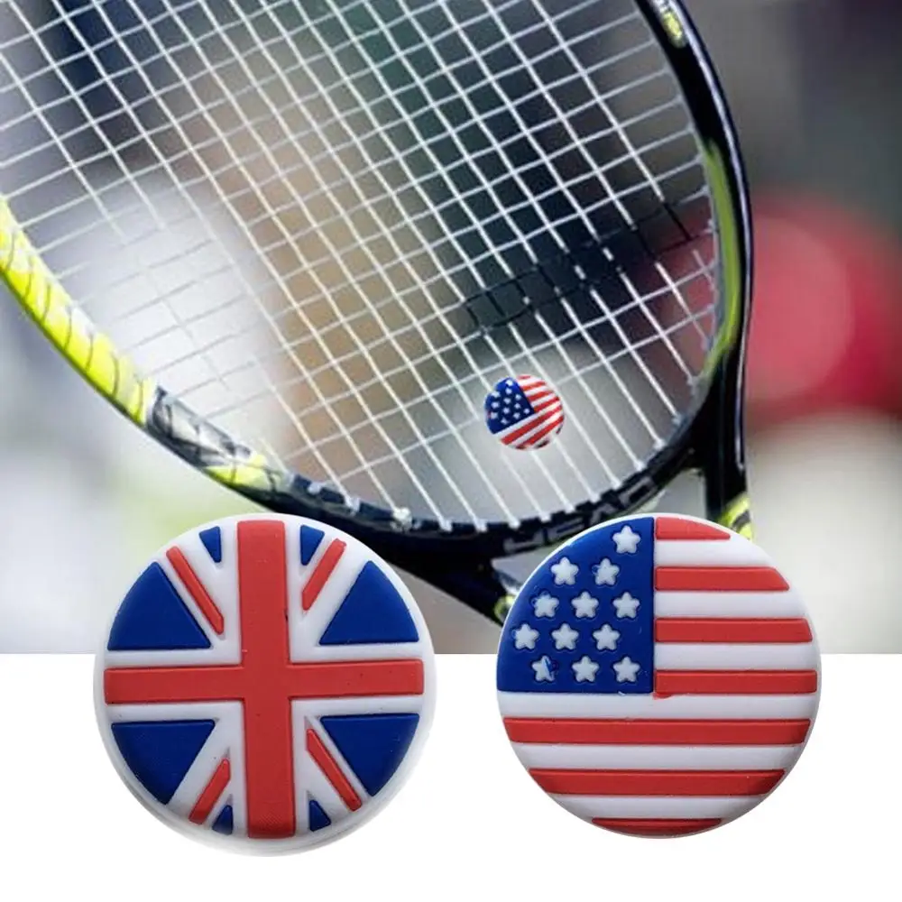 

Tennis Racket Vibration Dampeners, Tennis Racquet Shock Absorbers Tennis Racket Strings Dampers for Players, Blue , yellow, red