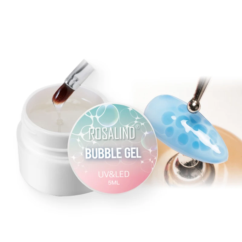ROSALIND oem custom logo dotting bubble decorations gel nail polish uv/led bubble gel polish for nail art design, Clear 
ROSALIND oem custom logo dotting bubble decorations gel nail polish uv/led bubble gel polish for nail art design, Clear