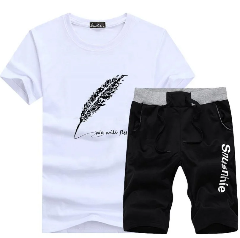 Printed Sports Wear Summer Casual Men's Suits