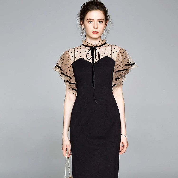2022 new women's black slim sexy long skirt skirt temperament polka dot slim mid-length women's lace casual dress
2022 new women's black slim sexy long skirt skirt temperament polka dot slim mid-length women's lace casual dress