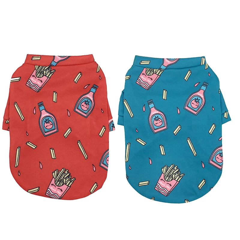 Winter Pet Puppy Teddy Clothes Cute Cartoon Print Fries Plush Warm Sweater Wholesale, 2 colors
Winter Pet Puppy Teddy Clothes Cute Cartoon Print Fries Plush Warm Sweater Wholesale, 2 colors