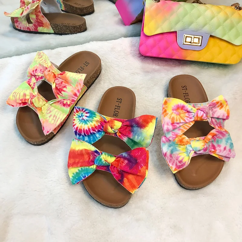 Hot Sale Beach Women Slippers Double Strap Bowknot Tye Tie Upper Slides For Women Sandals Slides, Pink/blue/yellow
Hot Sale Beach Women Slippers Double Strap Bowknot Tye Tie Upper Slides For Women Sandals Slides, Pink/blue/yellow