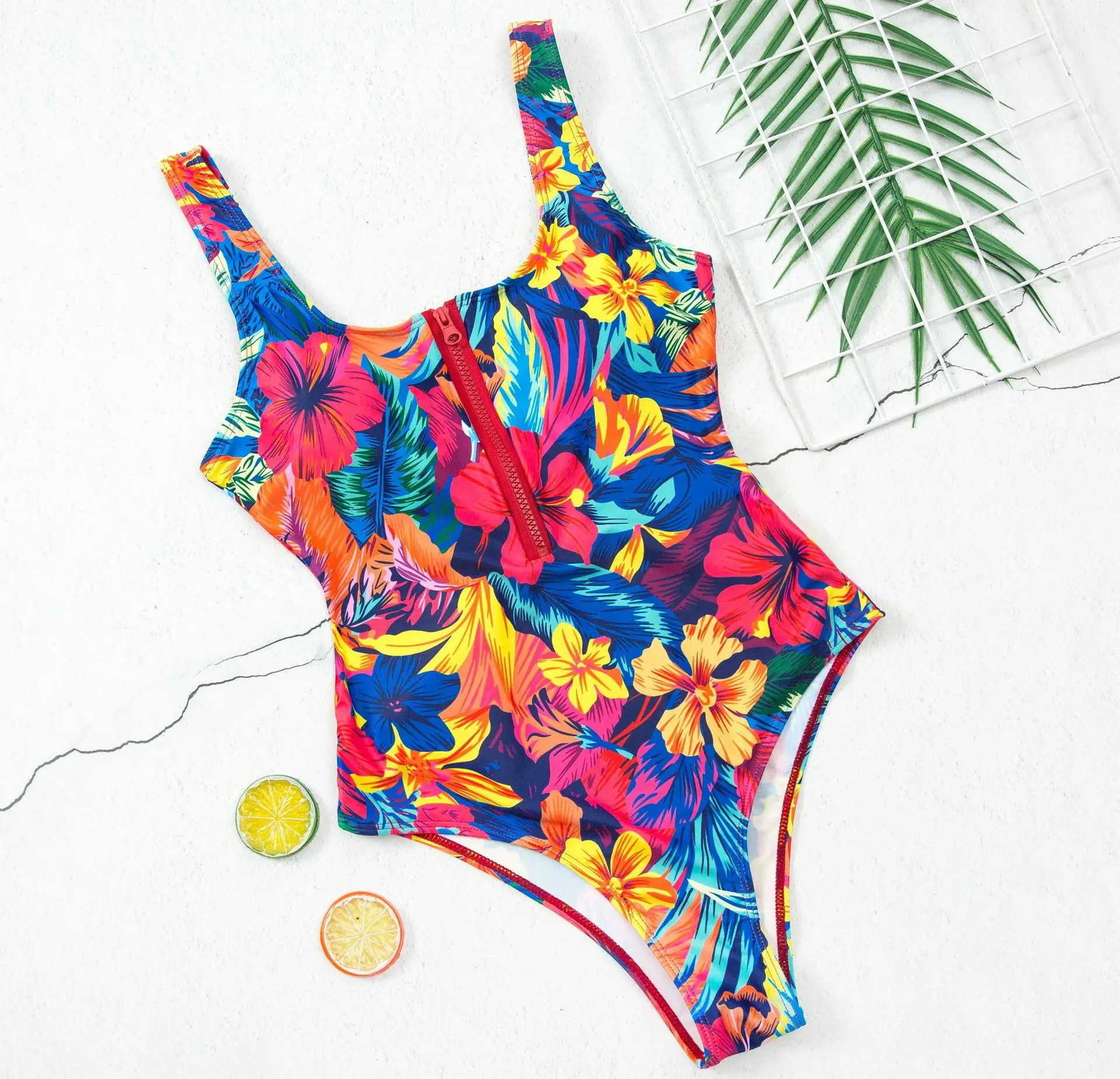 Tropical print top zipper swimsuit 2020 one piece print swimsuit bikini new
Tropical print top zipper swimsuit 2020 one piece print swimsuit bikini new