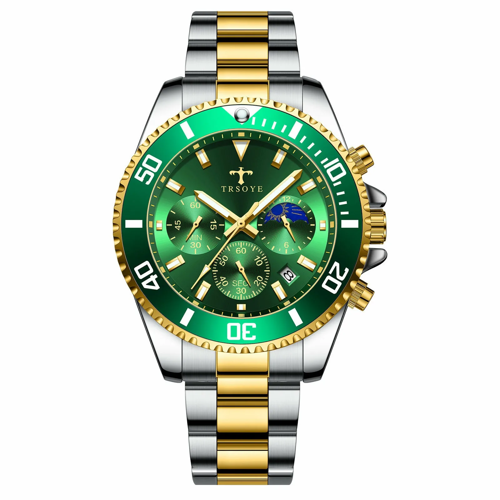 Hot Selling In Amazon Vintage Classic Green Dial Stainless Straps Reloj Para Hombre Luminous Waterproof Calendar Fashion Watches
Hot Selling In Amazon Vintage Classic Green Dial Stainless Straps Reloj Para Hombre Luminous Waterproof Calendar Fashion Watches