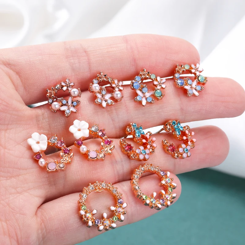 HOVANCI 2021 Latest Design Brand Ear Ring for Woman High Quality Gem Stone Flower Stud Earrings, 5 designs
HOVANCI 2021 Latest Design Brand Ear Ring for Woman High Quality Gem Stone Flower Stud Earrings, 5 designs