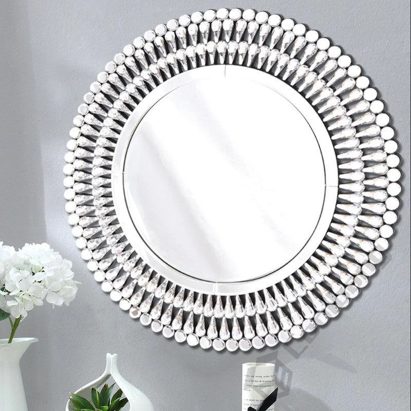 Elegant Design Decorative Mirror Silver Glass Round Crystal Wall Mirror, Silver / brown / gold mirror
Elegant Design Decorative Mirror Silver Glass Round Crystal Wall Mirror, Silver / brown / gold mirror