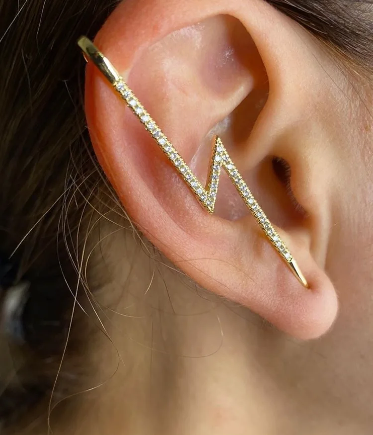 Earring copper micro New Women Jewelry Gift Gold Fashion Custom Party Trendy Wedding Lightning Copper Earrings, Golden
Earring copper micro New Women Jewelry Gift Gold Fashion Custom Party Trendy Wedding Lightning Copper Earrings, Golden