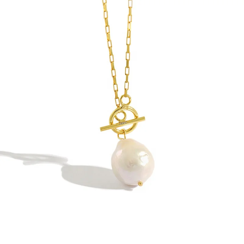 2020 Fashion Jewelry Baroque Pearl Necklace New 925 Sterling Silver Baroque Freshwater Pearl Necklace for Women
2020 Fashion Jewelry Baroque Pearl Necklace New 925 Sterling Silver Baroque Freshwater Pearl Necklace for Women