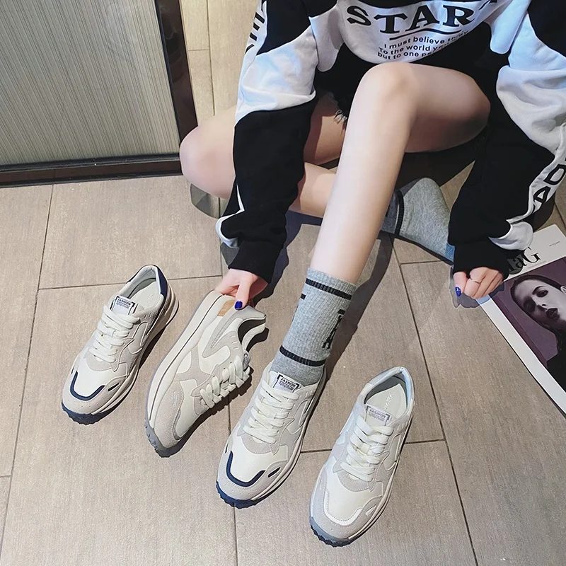 New Design Factory Comfortable Running Shoes Popular Thick Soled Classic Sports Shoes Custom Sneakers, Black
New Design Factory Comfortable Running Shoes Popular Thick Soled Classic Sports Shoes Custom Sneakers, Black