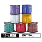 16 gauge Automotive Copper Wire cable for Truck Motorcycle RV motorhome General Purpose 100foot spoil yellow