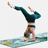Custom printed natural rubber suede yoga mats, travel yoga mat,1mm/4mm/5mm