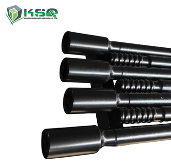 Tungsten Carbide ST68 Threaded Drill Rod with Tube Flushing Hole 30 mm