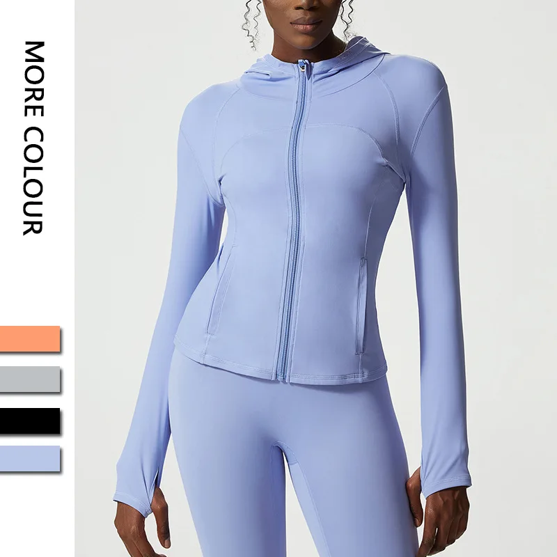 Wholesale Custom Long Sleeve Shirts Outdoor Jackets Fitness Gym Yoga Jackets with Zipper Women's Hoodies, Customized colors
Wholesale Custom Long Sleeve Shirts Outdoor Jackets Fitness Gym Yoga Jackets with Zipper Women's Hoodies, Customized colors