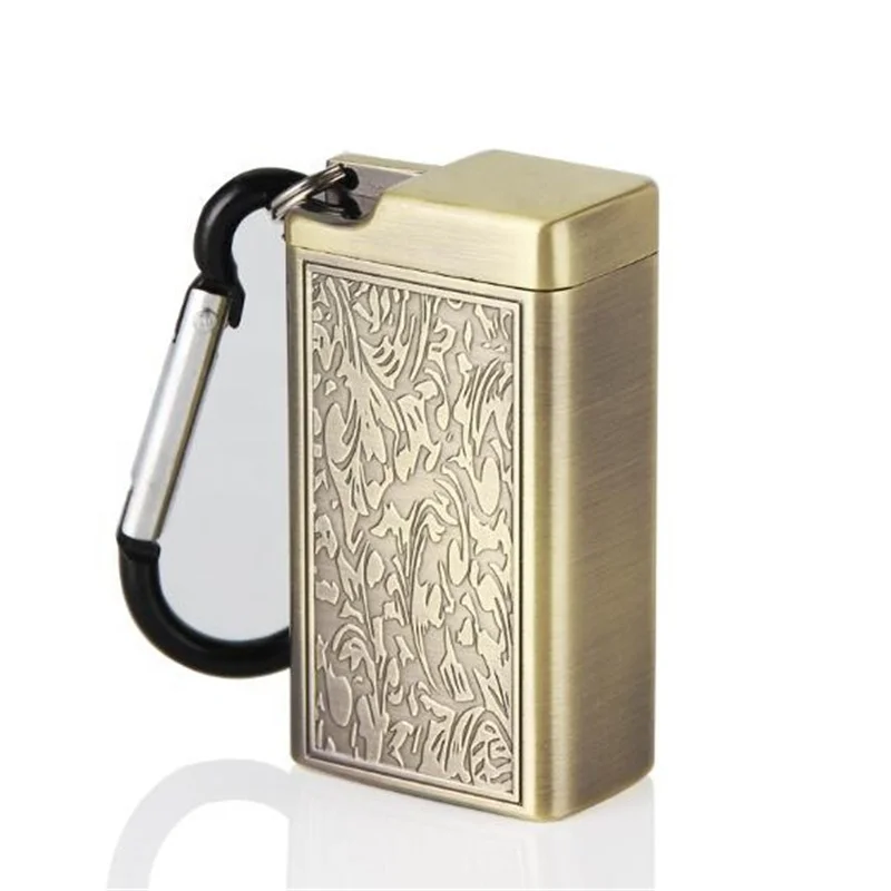Metal Retro Design Outdoors Mini Keychain Design Creative Portable Ashtray, Black/bronze/sliver
Metal Retro Design Outdoors Mini Keychain Design Creative Portable Ashtray, Black/bronze/sliver