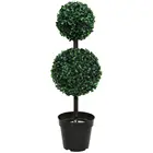 Outdoor home garden decoration 67 cm artificial topiary ball tree in pots