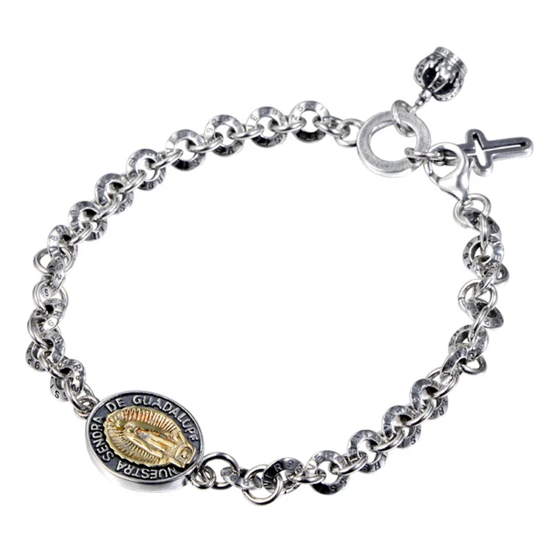 Wholesale S925 Sterling Silver Jewelry Virgin Mary Cross-border European and American Men and Women Couple Bracelet
Wholesale S925 Sterling Silver Jewelry Virgin Mary Cross-border European and American Men and Women Couple Bracelet