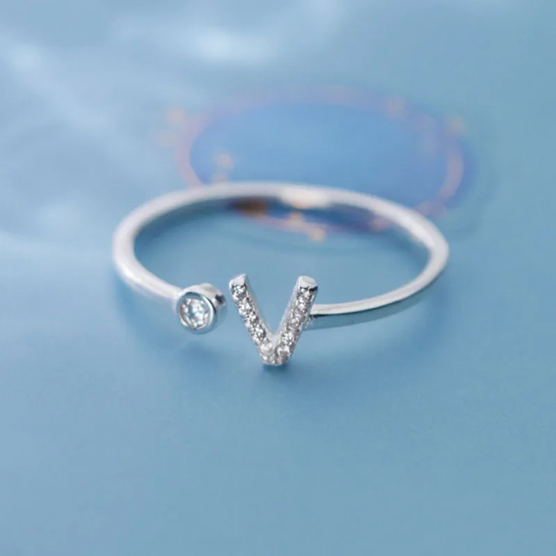 jewellery high polish 925 sterling silver V-shaped zircon adjustable open ring party female rings
jewellery high polish 925 sterling silver V-shaped zircon adjustable open ring party female rings