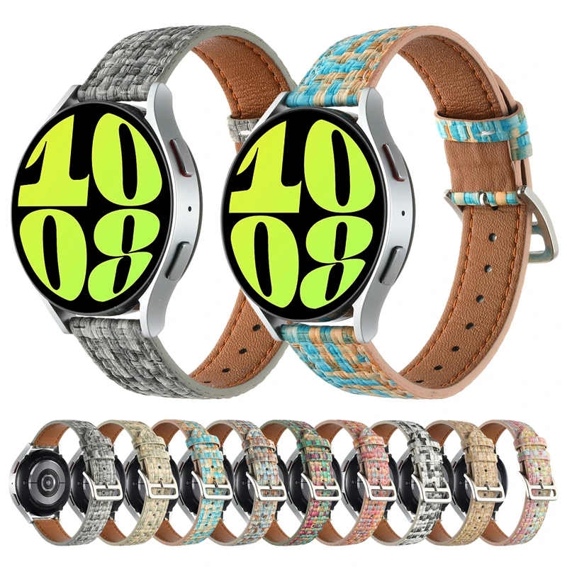 18mm 20mm Fashion Women Smartwatch Watchbnd Wristband Leather Smart Watch Bands For Samsung Galaxy Watch 6 5 4 3
18mm 20mm Fashion Women Smartwatch Watchbnd Wristband Leather Smart Watch Bands For Samsung Galaxy Watch 6 5 4 3