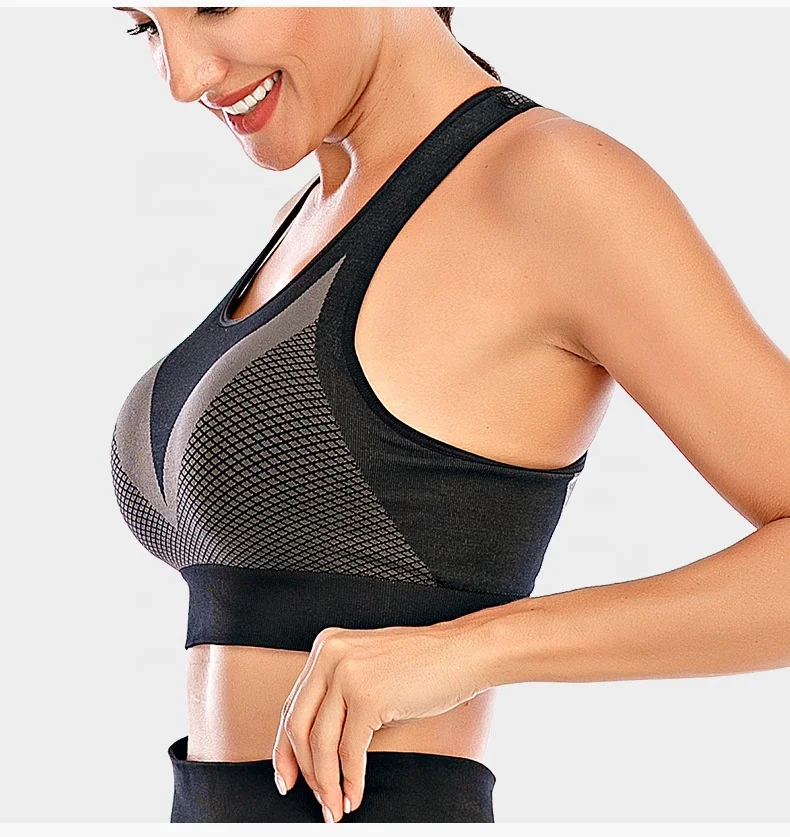 New high impact sports bra top fitness shockproof yoga bra breathable and quick drying brassiere, Black, sky blue, light gray, wine red
New high impact sports bra top fitness shockproof yoga bra breathable and quick drying brassiere, Black, sky blue, light gray, wine red