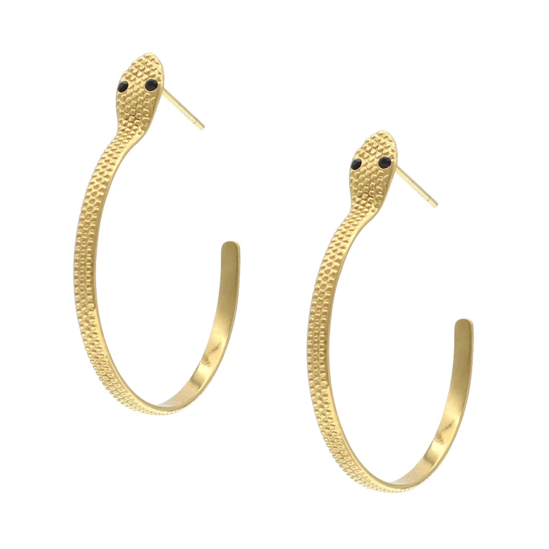 High quality fashion Gold Plated C Stud Earrings fashion Snake hoop Earrings trendy Jewelry for women
High quality fashion Gold Plated C Stud Earrings fashion Snake hoop Earrings trendy Jewelry for women